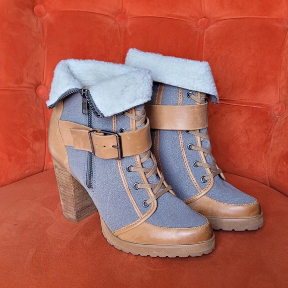 Naughty Monkey High Trail Leather Boot Size 8.5 - Picture 6 of 14